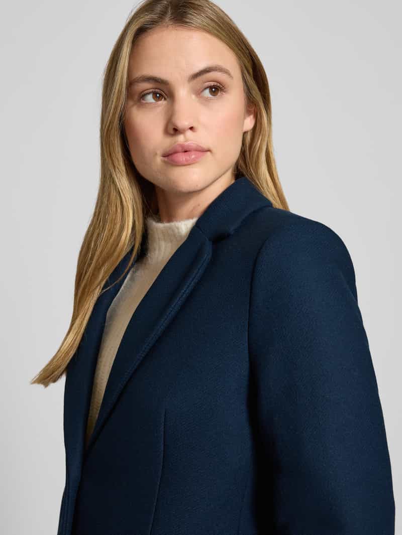 Tommy Hilfiger Regular fit lange jas van wolmix met kasjmier