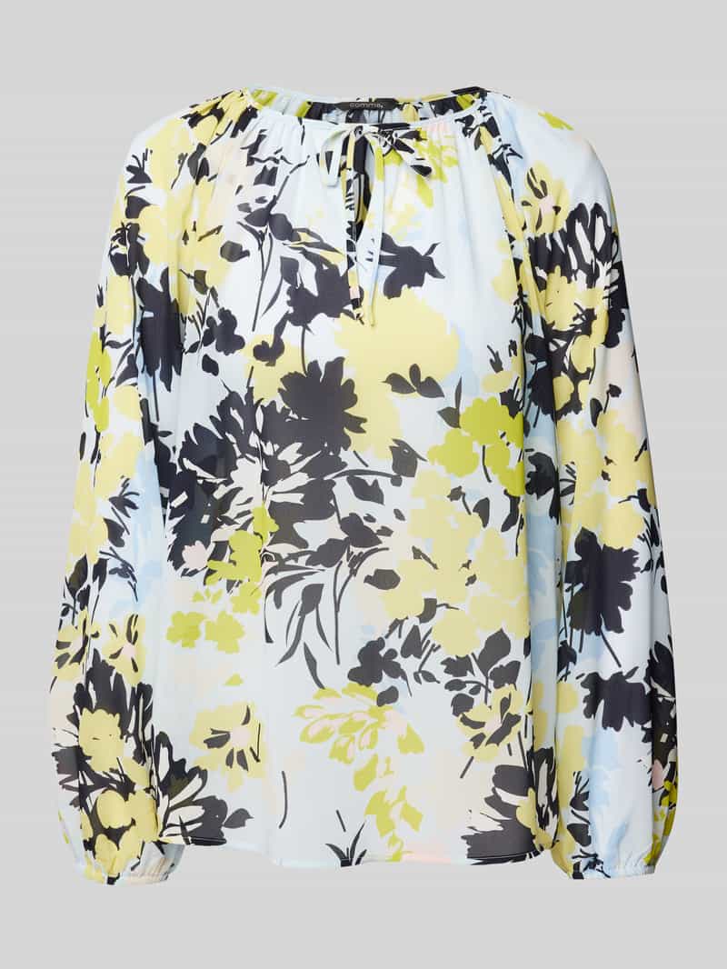 comma Oversized T-shirt met labelprint model 'Linked'