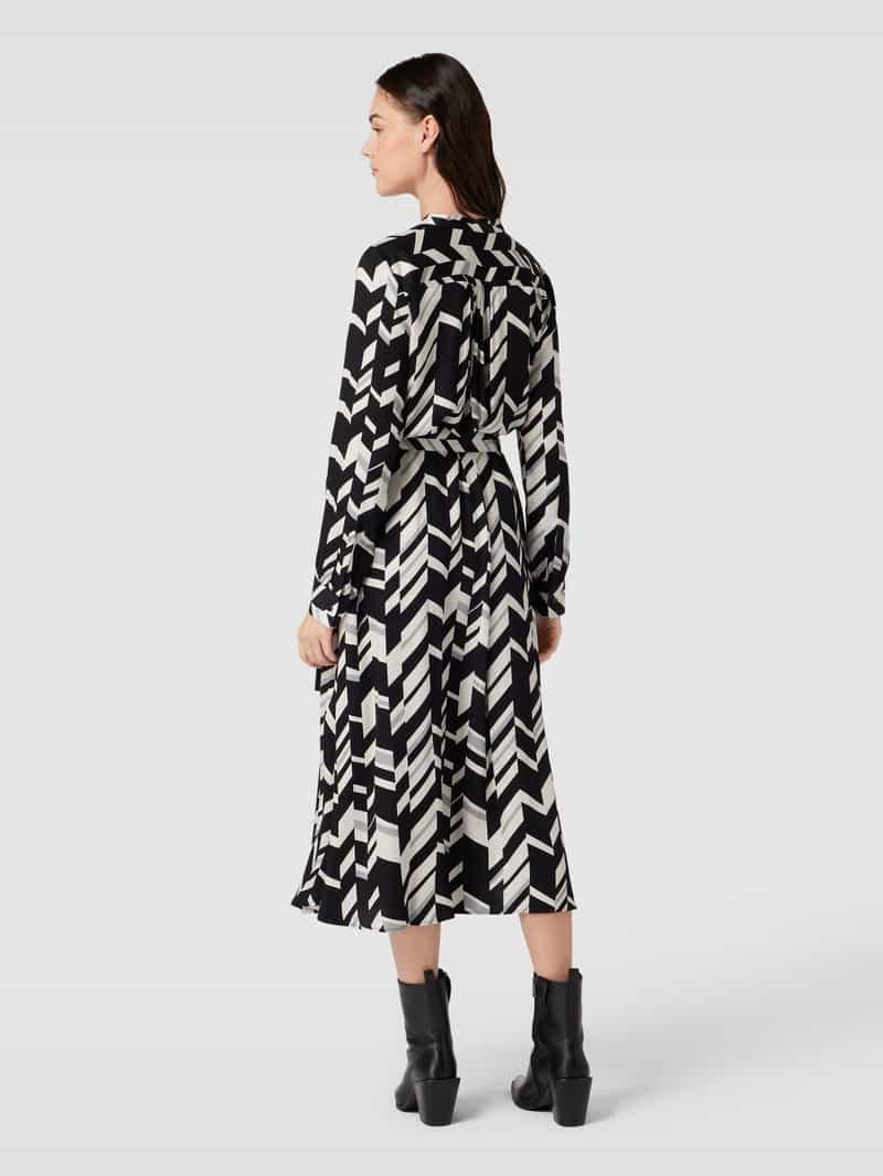 Midi-jurk met strikceintuur Smith and Soul