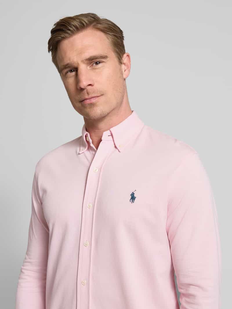 Polo Ralph Lauren Slim fit vrijetijdsoverhemd met logostitching