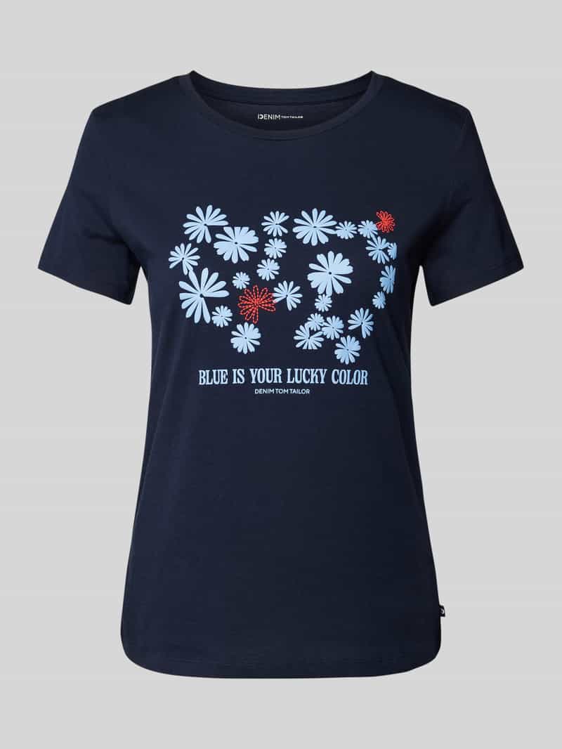 Tom Tailor Denim Regular fit T-shirt van puur katoen