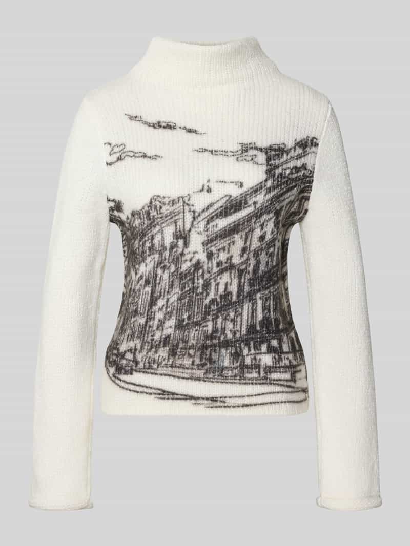 Marc Cain Gebreide pullover met opstaande kraag
