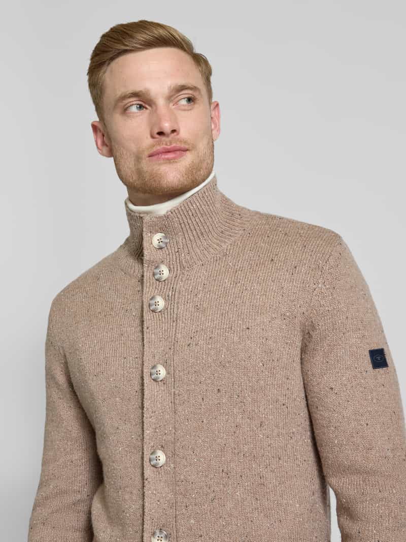 Tom Tailor Regular fit gebreid jack met katoen