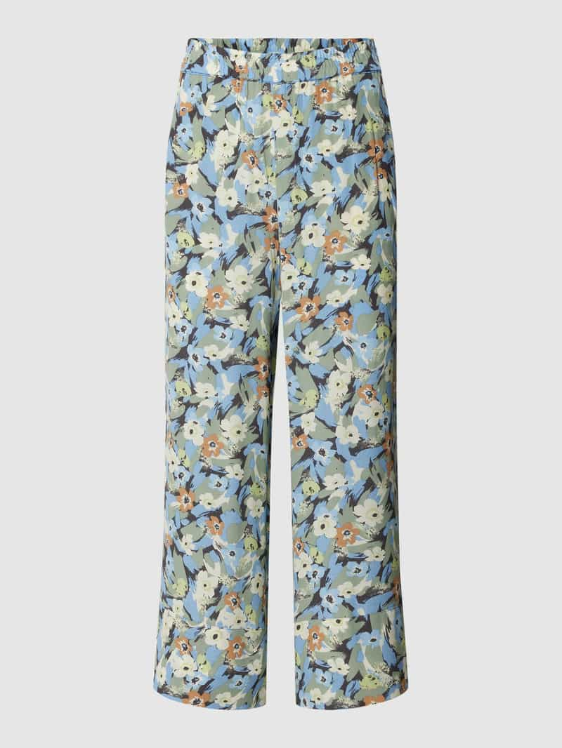 Jake*s Collection Broek met all-over bloemenmotief