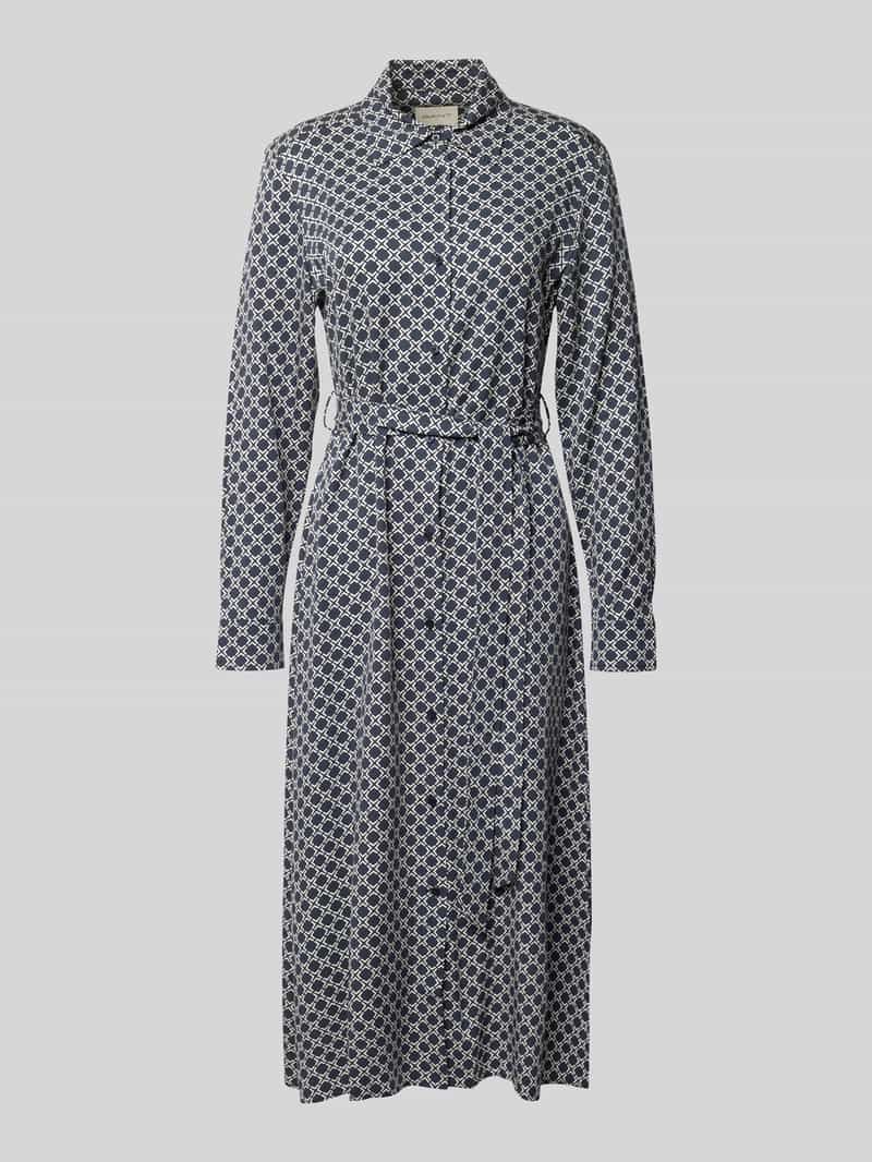 Gant Midi-jurk met strikceintuur