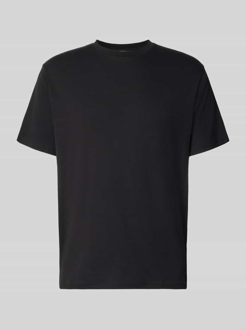 Selected Regular Fit T-Shirt aus Baumwoll-Mix Modell 'SPENCER' ' in Black, Größe XXL 2113671XXL