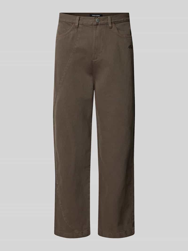 Pegador Wide leg jeans met labelstitching model 'WACO'