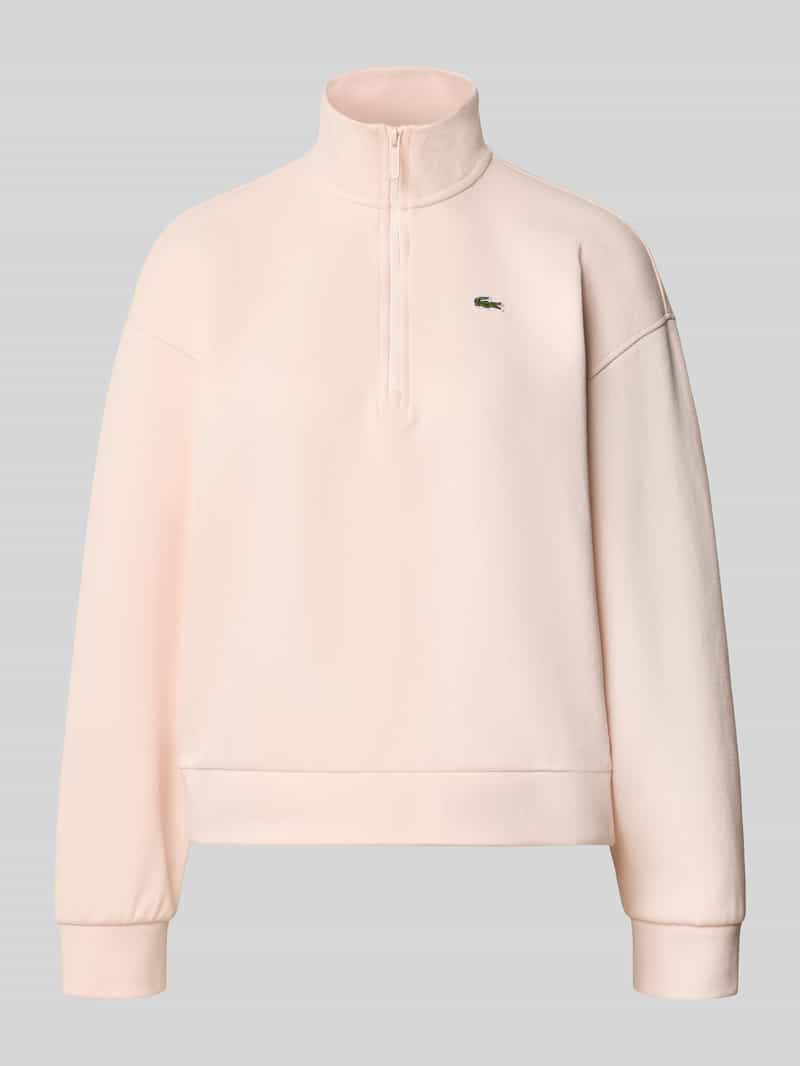 Lacoste relaxed fit sweatshirt van katoenmix