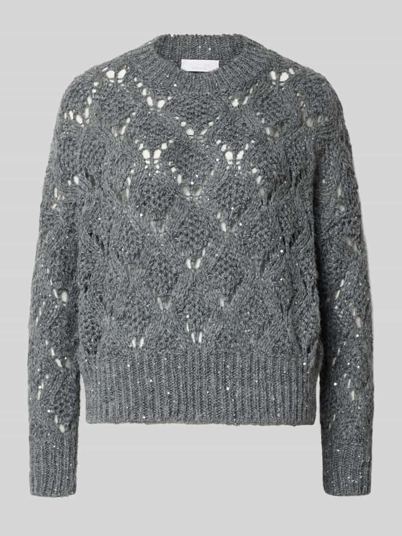 Rich & Royal Gebreide pullover met ronde hals