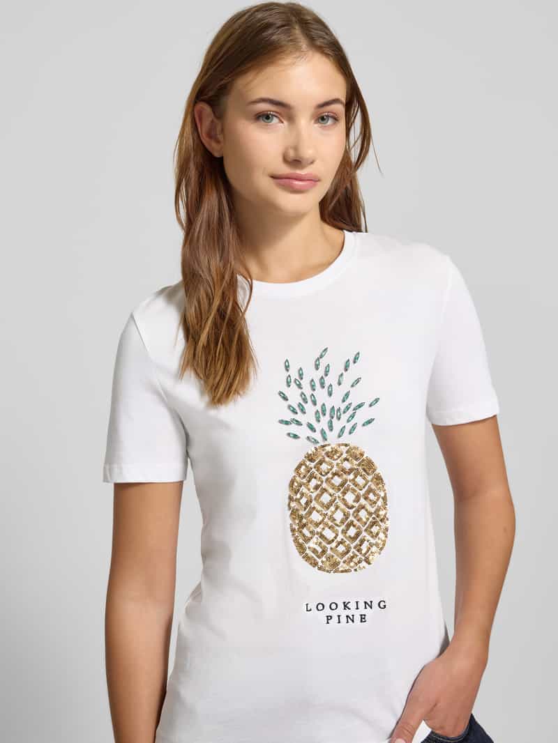 Only Regular fit T-shirt van puur katoen model 'KITA'