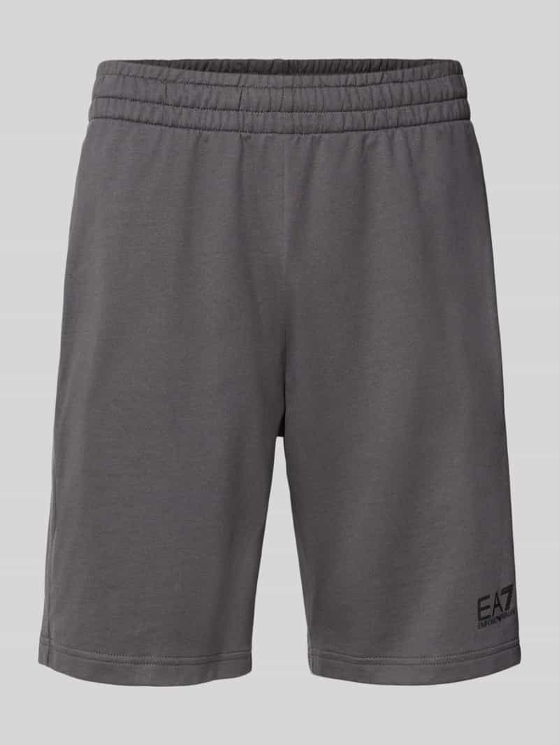 EA7 Emporio Armani Korte broek met labeldetail