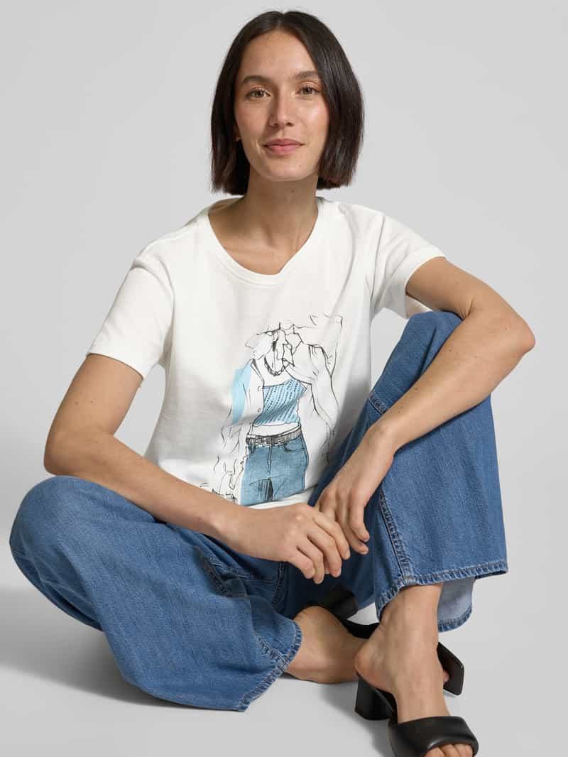 monari T-shirt met motiefprint