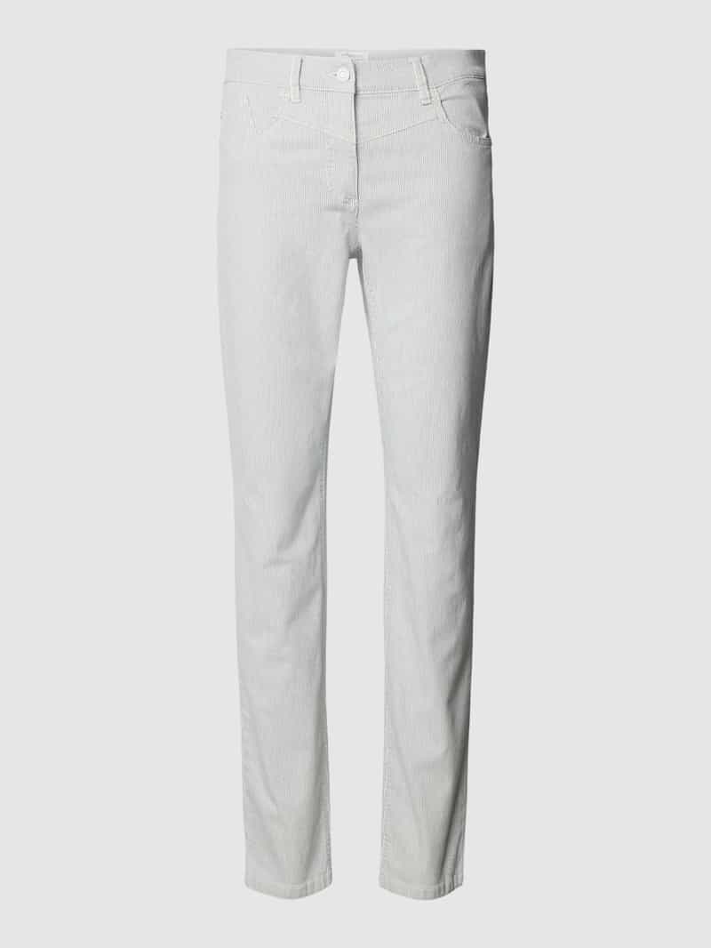 Gerry Weber Edition Slim fit jeans met knoopsluiting model 'Alissa'