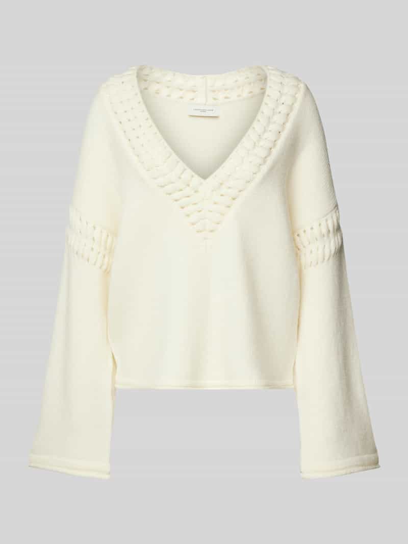 Copenhagen Muse Oversized gebreide pullover met V-hals model 'YARI'