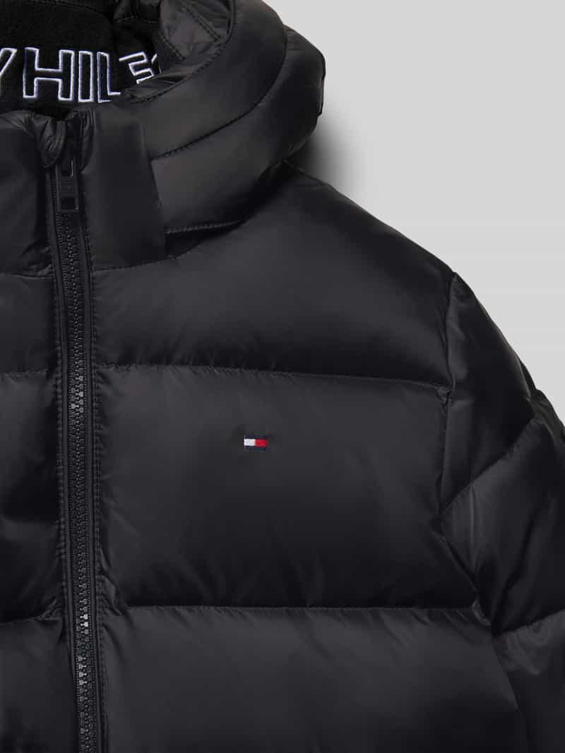 Tommy Hilfiger Teens Regular fit donsjack met doorgestikte naden