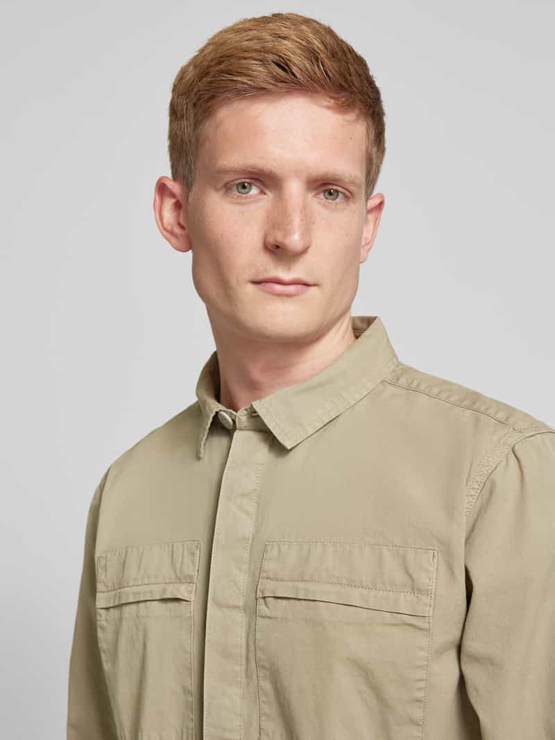Barbour Regular fit overshirt met platte kraag model 'CASTLEBAY'