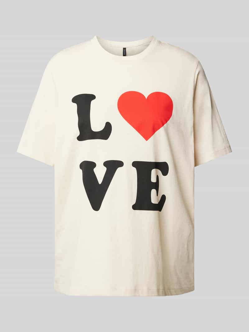 Vero Moda Loose fit T-shirt met statementprint model 'VALERIE'