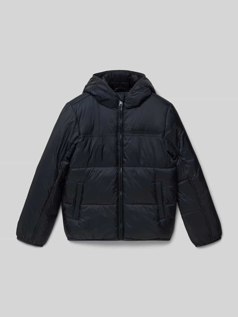 Champion Gewatteerd jack met capuchon en logoprint