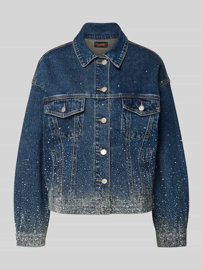 miss goodlife Jeansjack met siersteentjes