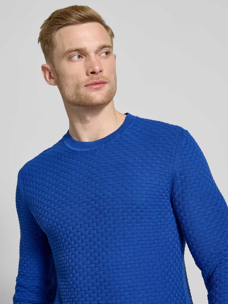 JOOP! Collection Gebreide pullover met ronde hals model 'Wanjo'