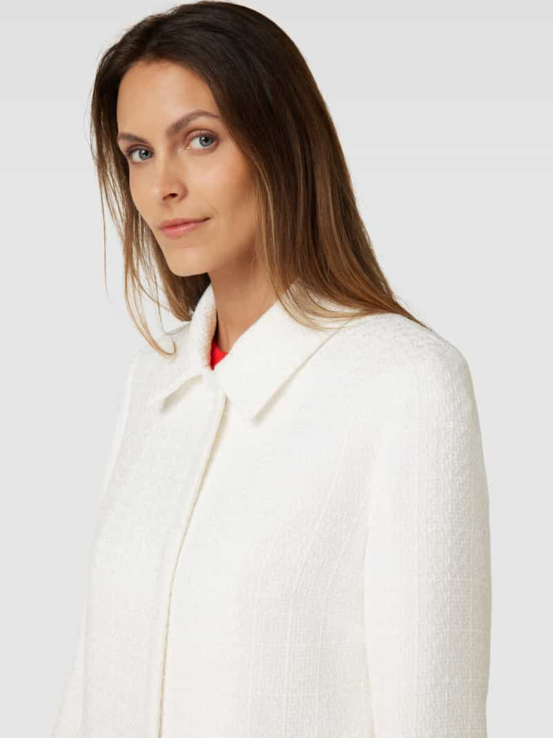 comma Lange blazer met structuurmotief