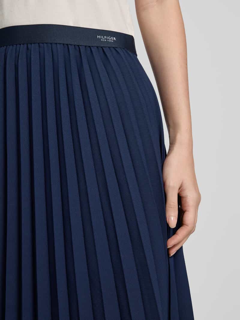 Tommy Hilfiger Midirok met stolpplooien