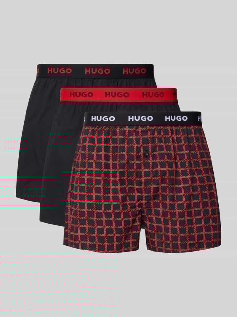 HUGO Regular fit boxershort van zuiver katoen in een set van3 stuks