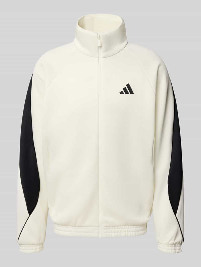 adidas Sportswear Sweatjack met logo met opstaande kraag