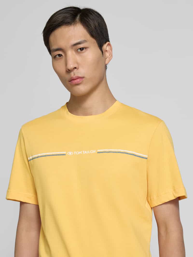 Tom Tailor Regular fit T-shirt van puur katoen met print