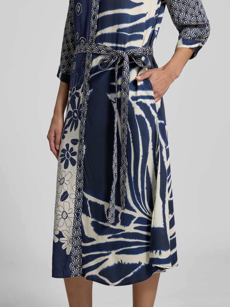 milano italy Midi-jurk met ronde hals