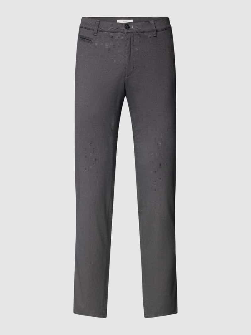 BRAX Regular fit broek met structuurmotief, model 'Fabio'