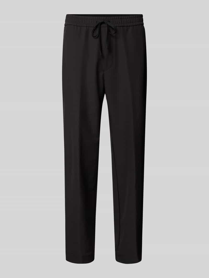 BOSS Green Relaxed fit stoffen broek met elastische band model 'T_Flex'