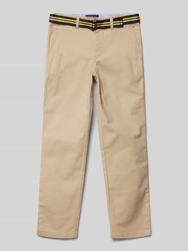 Polo Ralph Lauren Kids Stoffen broek met stoffen riem model 'BEDFORD'