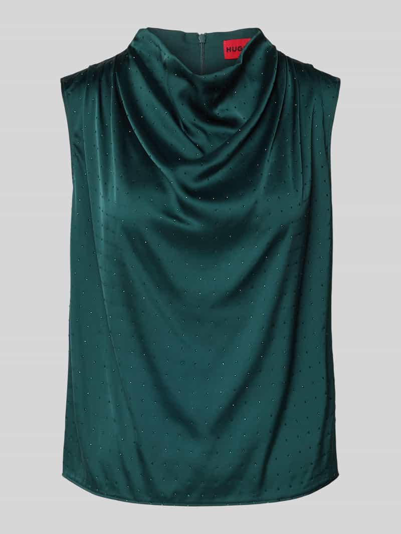 HUGO Regular fit blouseshirt met cascadekraag model 'CASMINI'