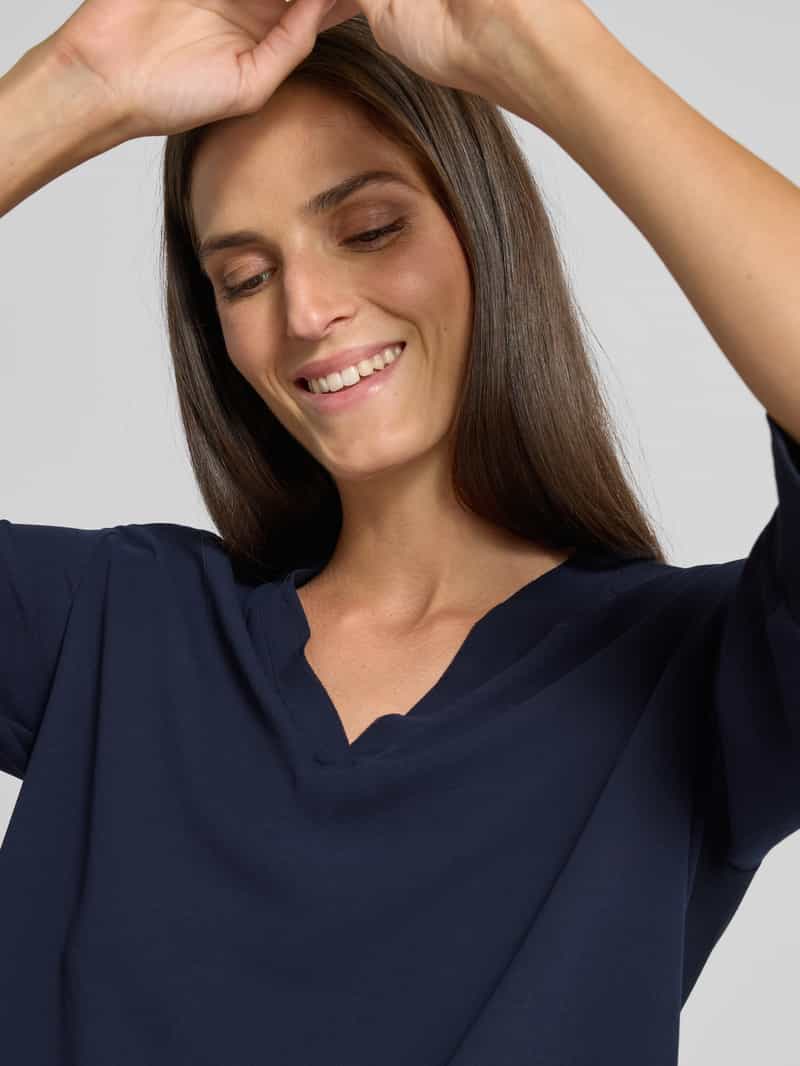 Marc Cain Blouseshirt met V-hals en 3 4-mouwen