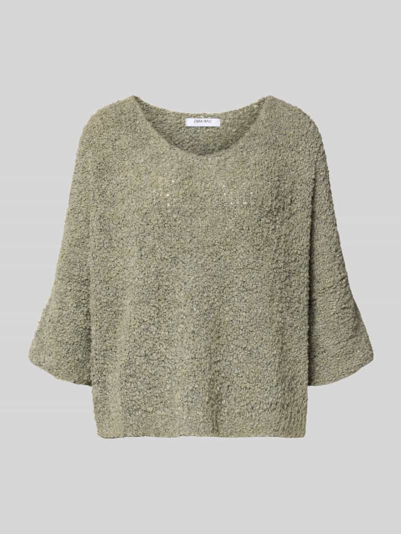 ZABAIONE Relaxed fit gebreide pullover met V-hals model 'Em44maa'