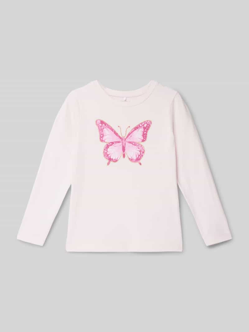 name it Shirt met lange mouwen en labelprint model 'DEMMI'