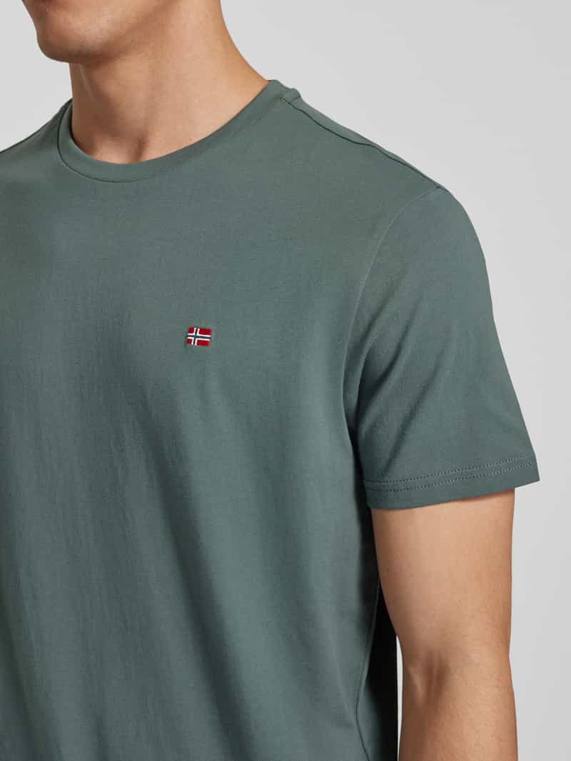 Napapijri T-shirt met logostitching model 'SALIS'