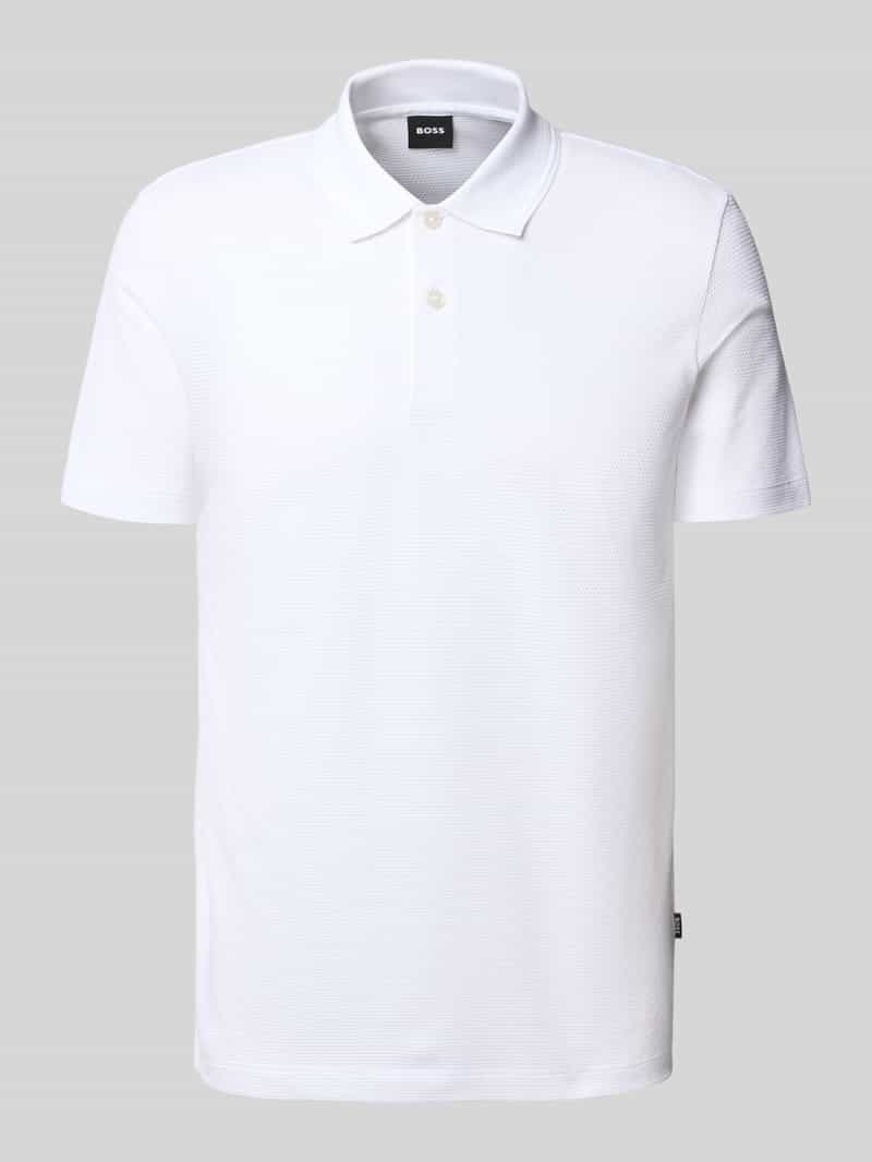 Boss Regular fit poloshirt van katoenmix