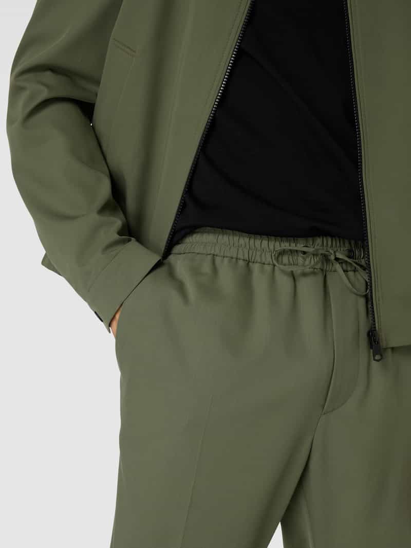 CK Calvin Klein Broek van viscosemix met persplooien