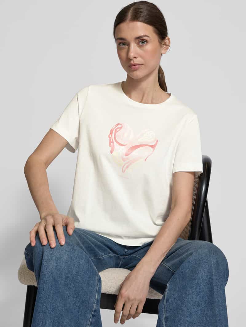 Tom Tailor Regular fit T-shirt van puur katoen