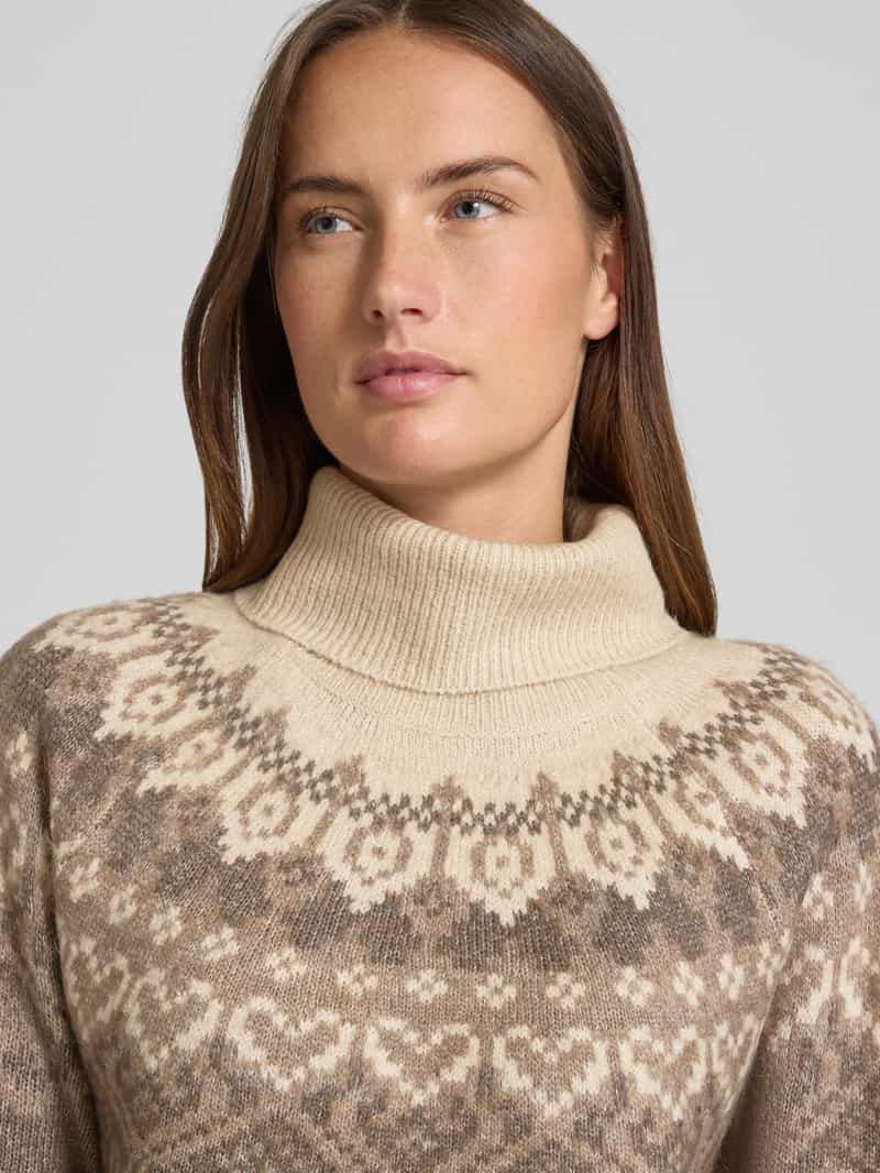 FREE QUENT Gebreide pullover met ribboorden model 'Merla'