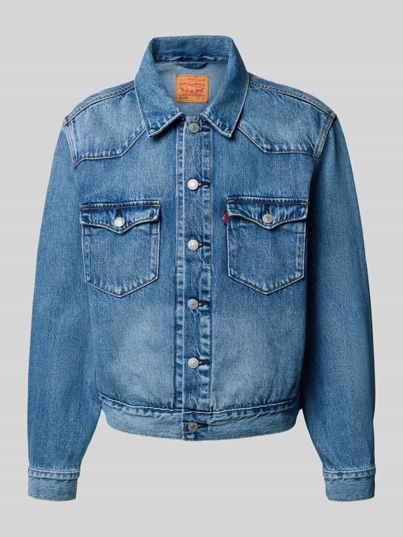 Levi's Jeansjack met kentkraag model 'THATS A MYTH TRUCKER'