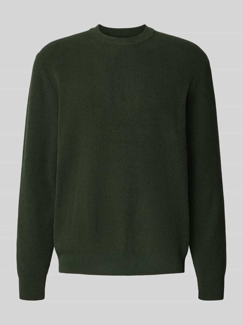 Regular fit shirt met lange mouwen en ronde hals