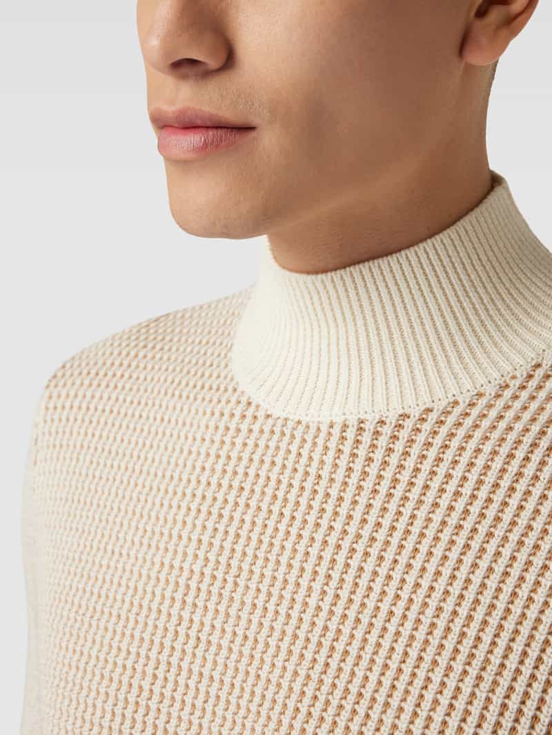 Boss Gebreide pullover met opstaande kraag model 'Maurelio'