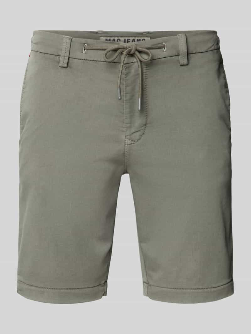 MAC Korte regular fit broek met tunnelkoord