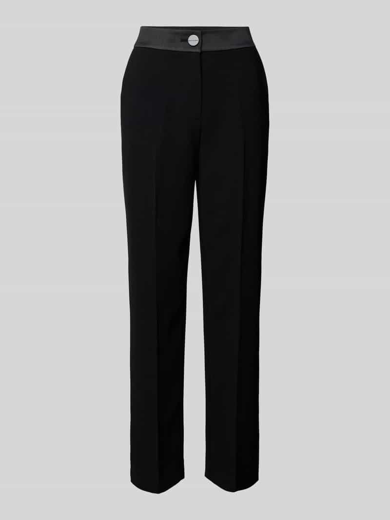 Armani Exchange Regular fit stoffen broek met persplooien