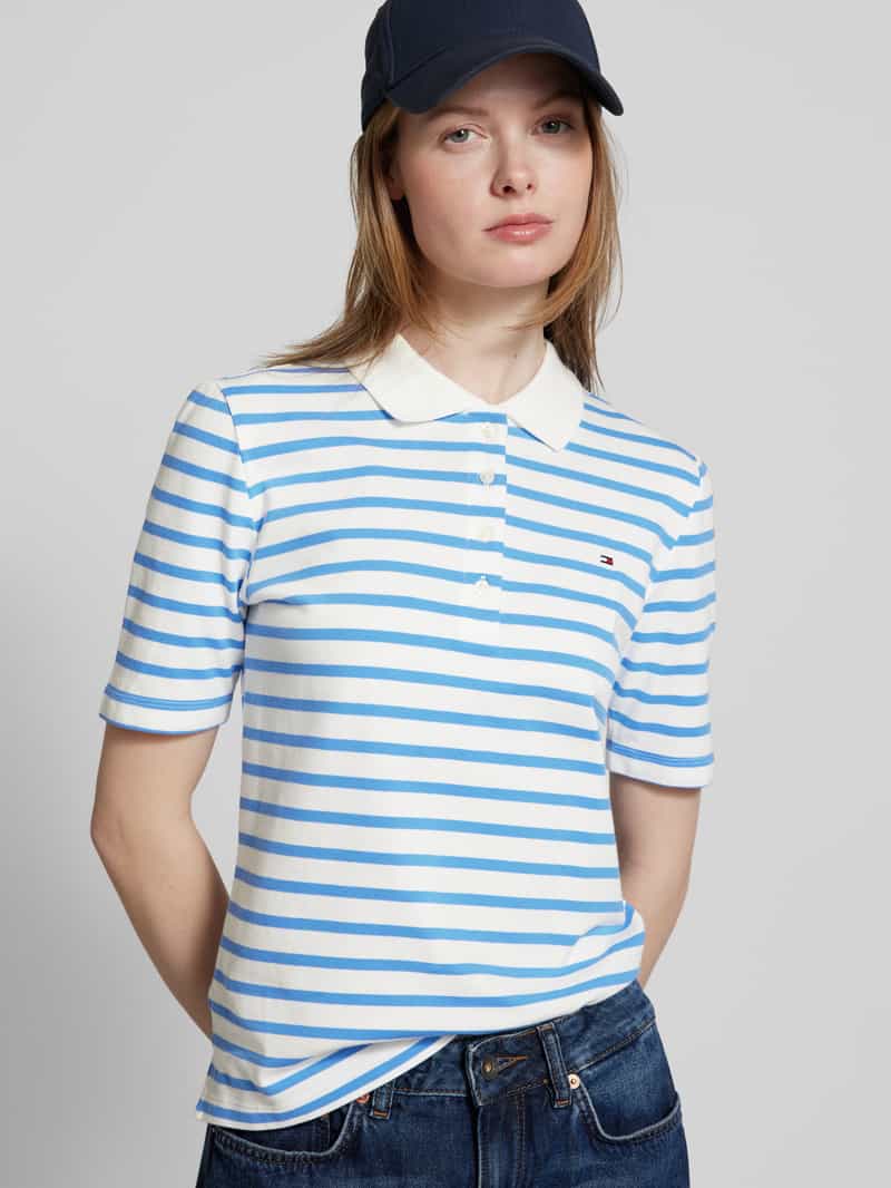 Tommy Hilfiger Regular fit poloshirt met logostitching model '1985'