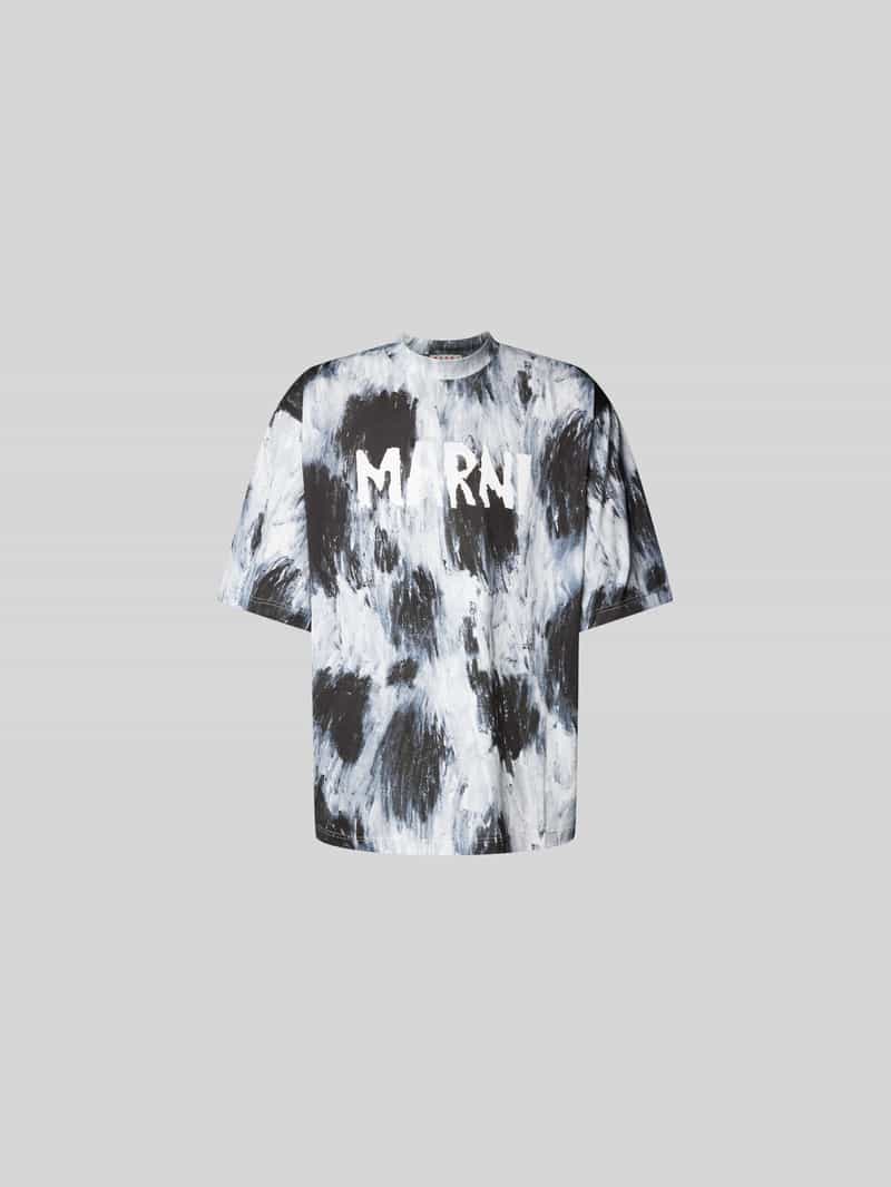 T-shirt met labelprint