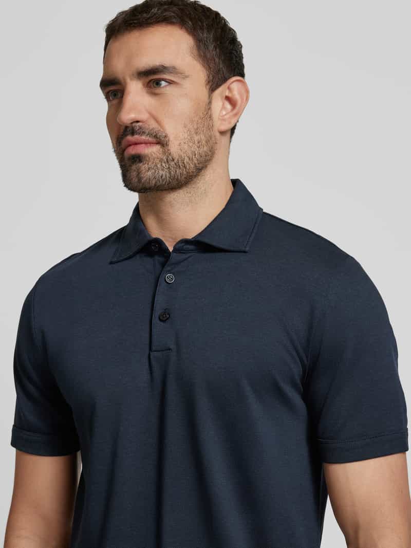 Boss Slim fit poloshirt met labeldetail model 'Press'